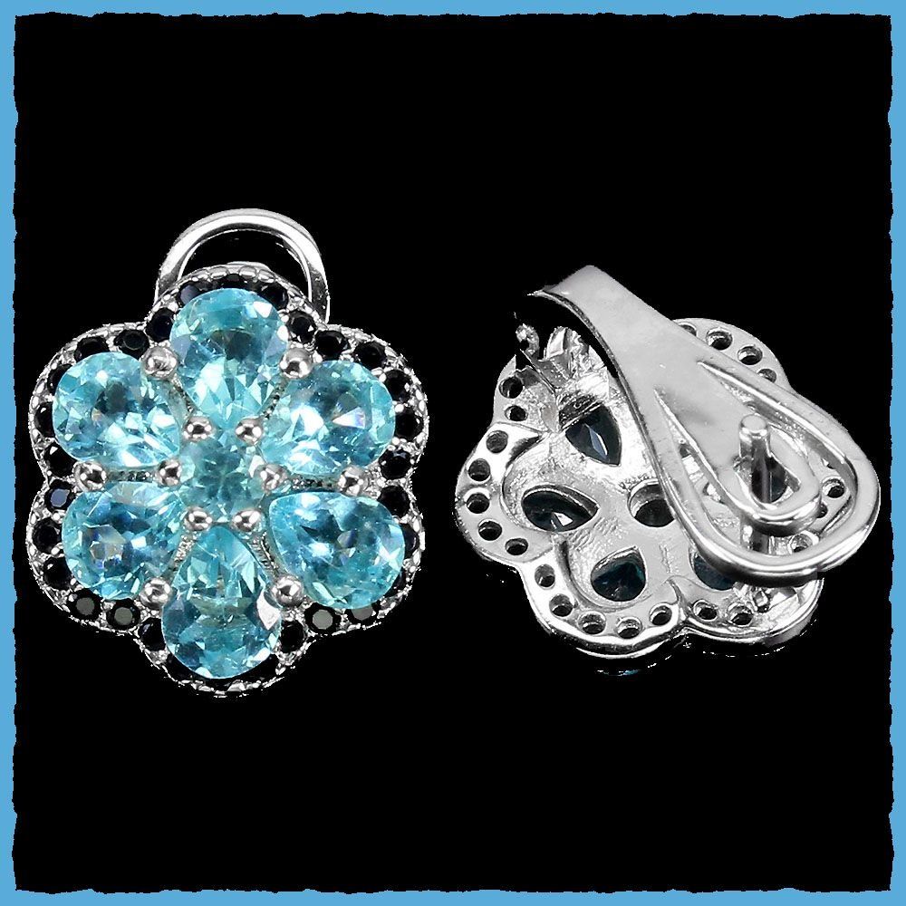 Orecchini pendenti & Orecchini a lobo: APATITE, Blauer Apatit 925 Silber Ohrringe – Nuovo e nell'imballaggio originale da Oberglatt ZH venduto da Goldfee1 2