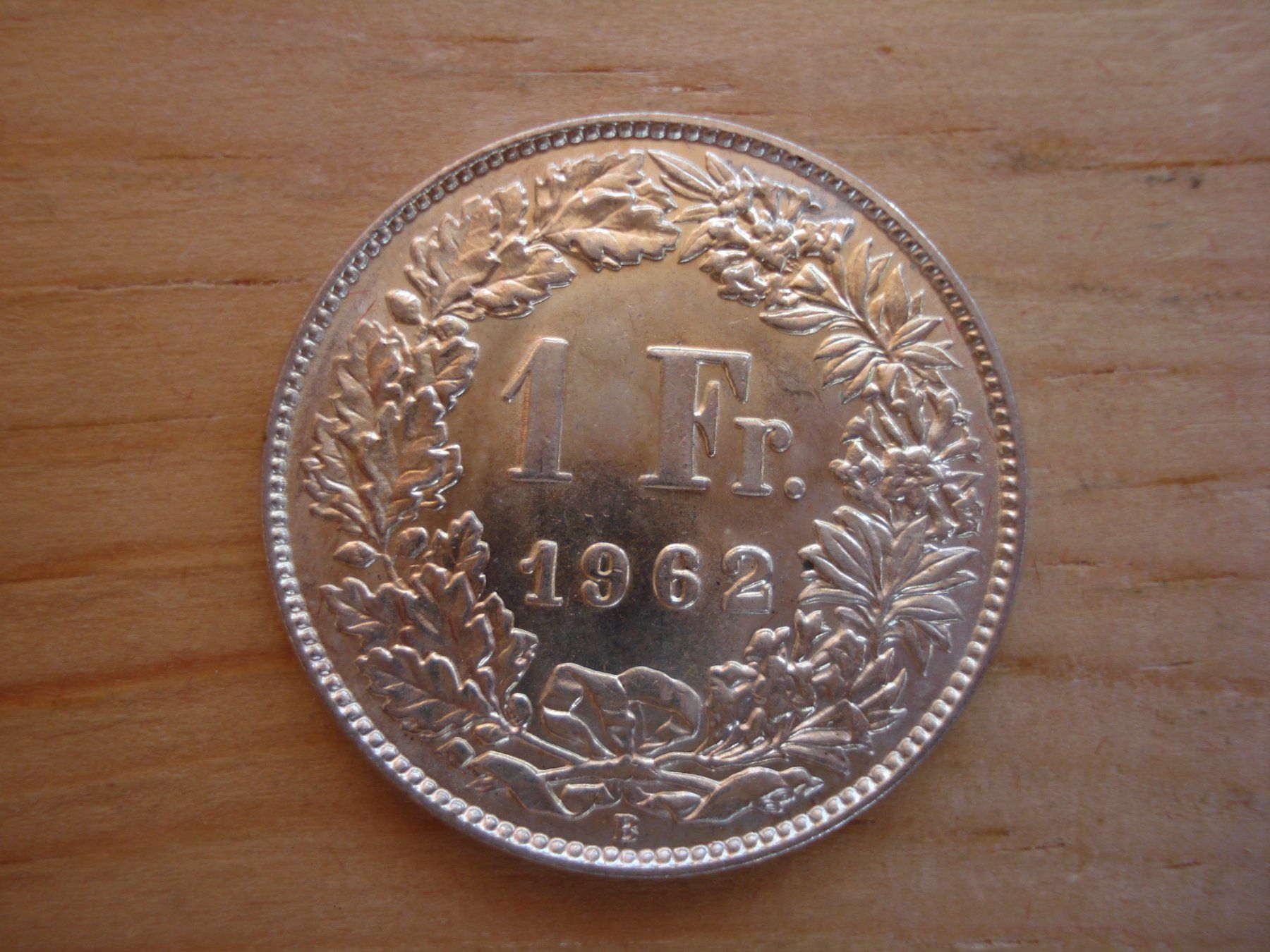 Toutes les monnaies: (C1) 1 Franken 1962 STGL – D'occasion à Erlach par Net-Coins