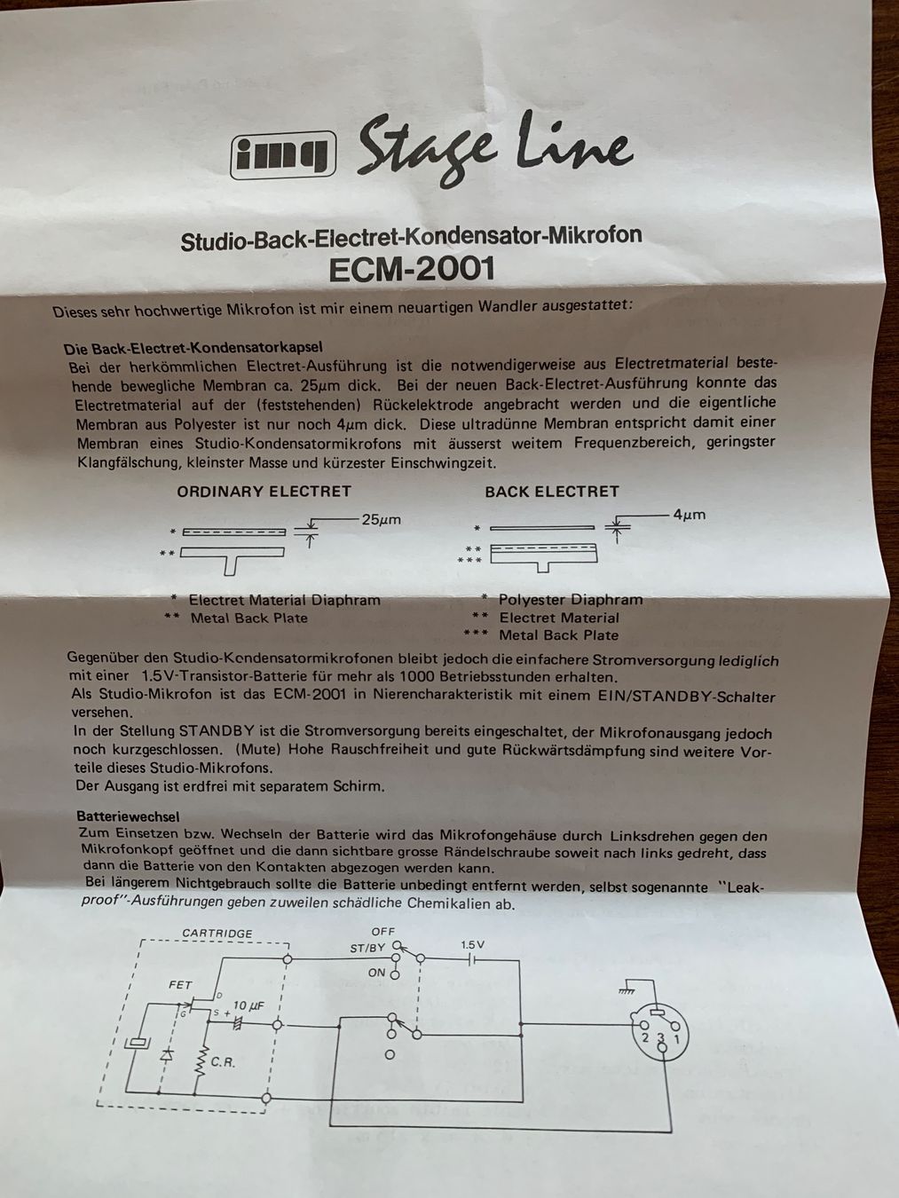 Microfoni: Kondensator Mikrofon mit Kabel, retro – Usato da Wildegg venduto da Elefant42 2