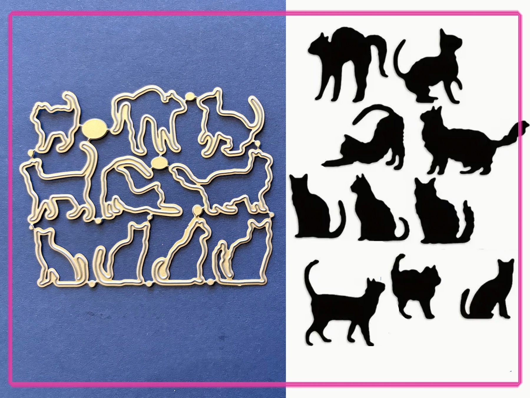 Sciablone: Viele Katzen- Stanzschablonen – Nuovo e nell'imballaggio originale da Frenkendorf venduto da jazzplatten