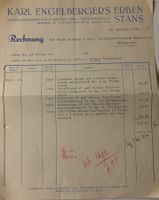 Rechnung, Karl Engelberger, Buchdruckerei, 1930