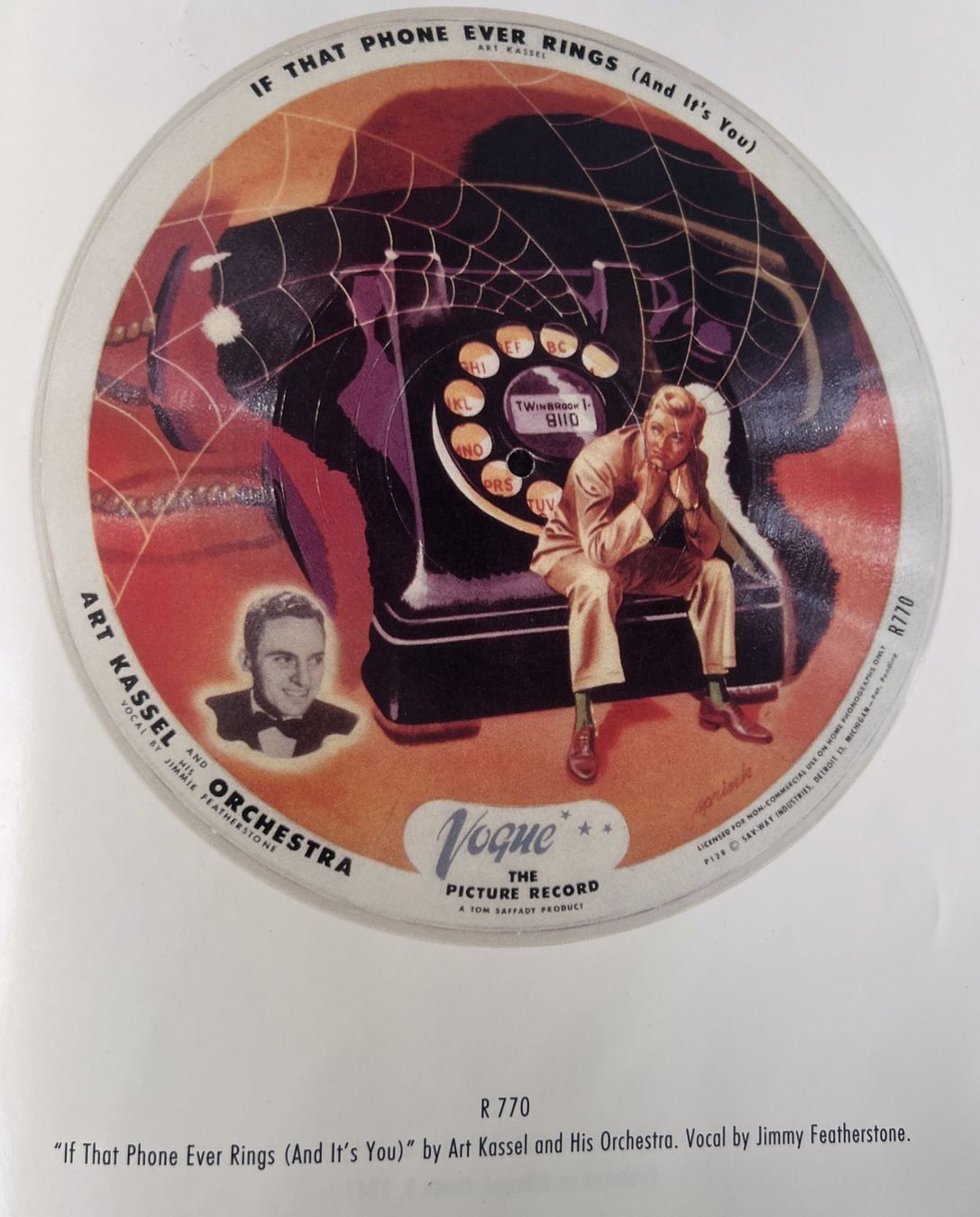 Dischi in vinile: Vogue Bild- Schallplatte Bildplatte R770,  gerahmt – Usato da Rothrist venduto da Brandystar 2