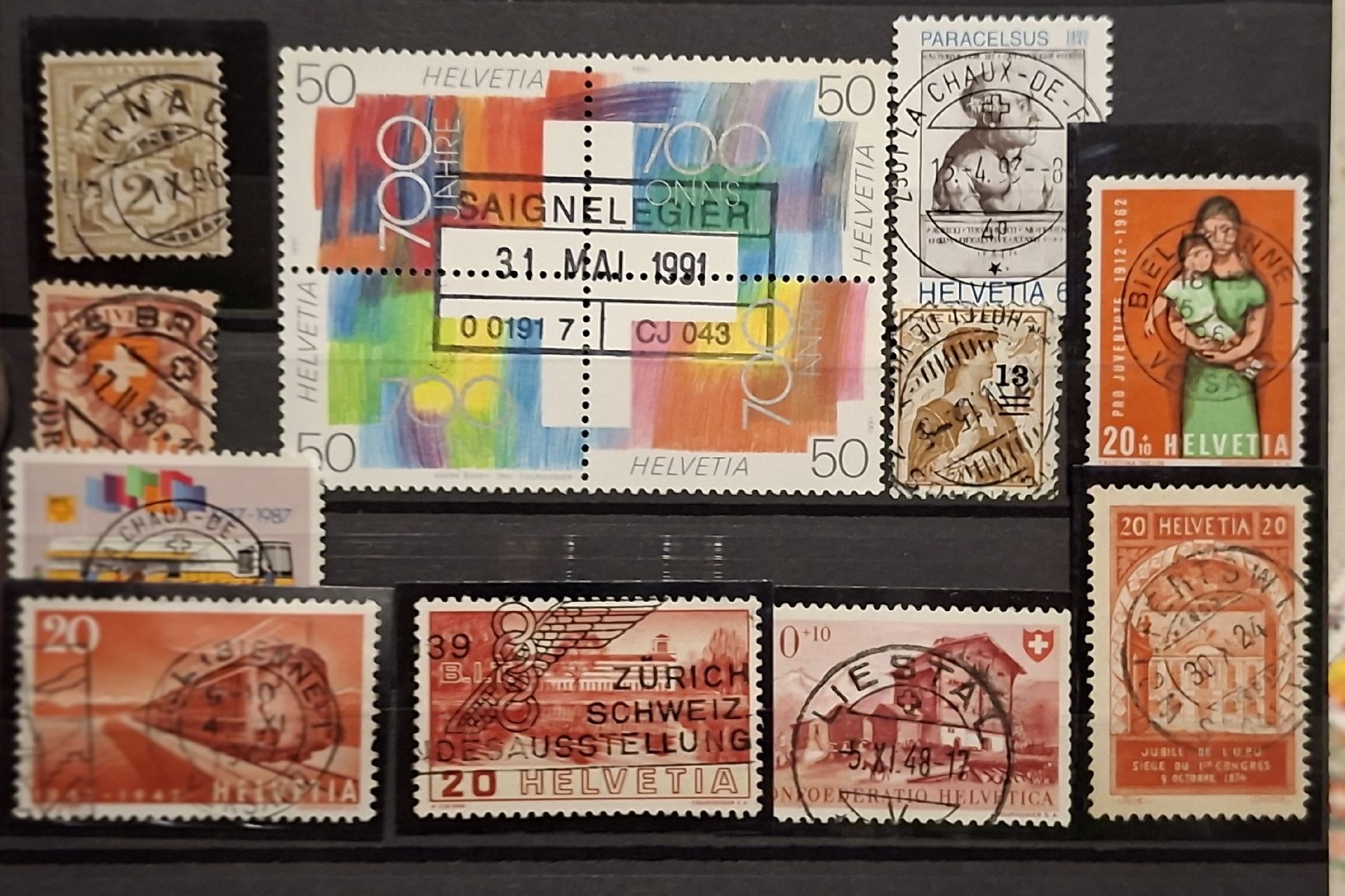 Alle Briefmarken: Stempel Lot Werbemarken  – Gebraucht aus Balgach von SIMEON27