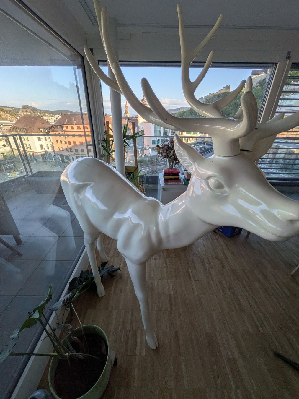 Sculture & Statue: White Deer statue Large Size Decorative Object Used – Usato da Baden venduto da fed_9xjj 1