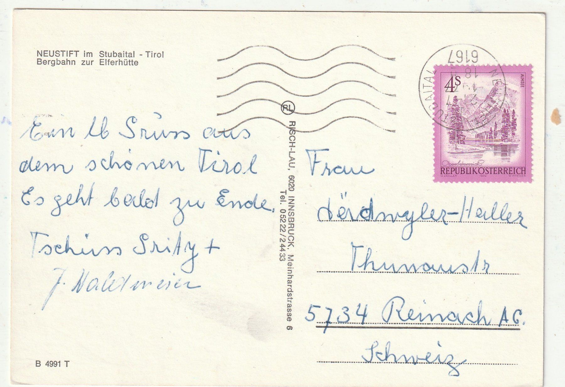 Cartoline postali: Neustif Südtirol – Usato da Lumbrein venduto da made02 1
