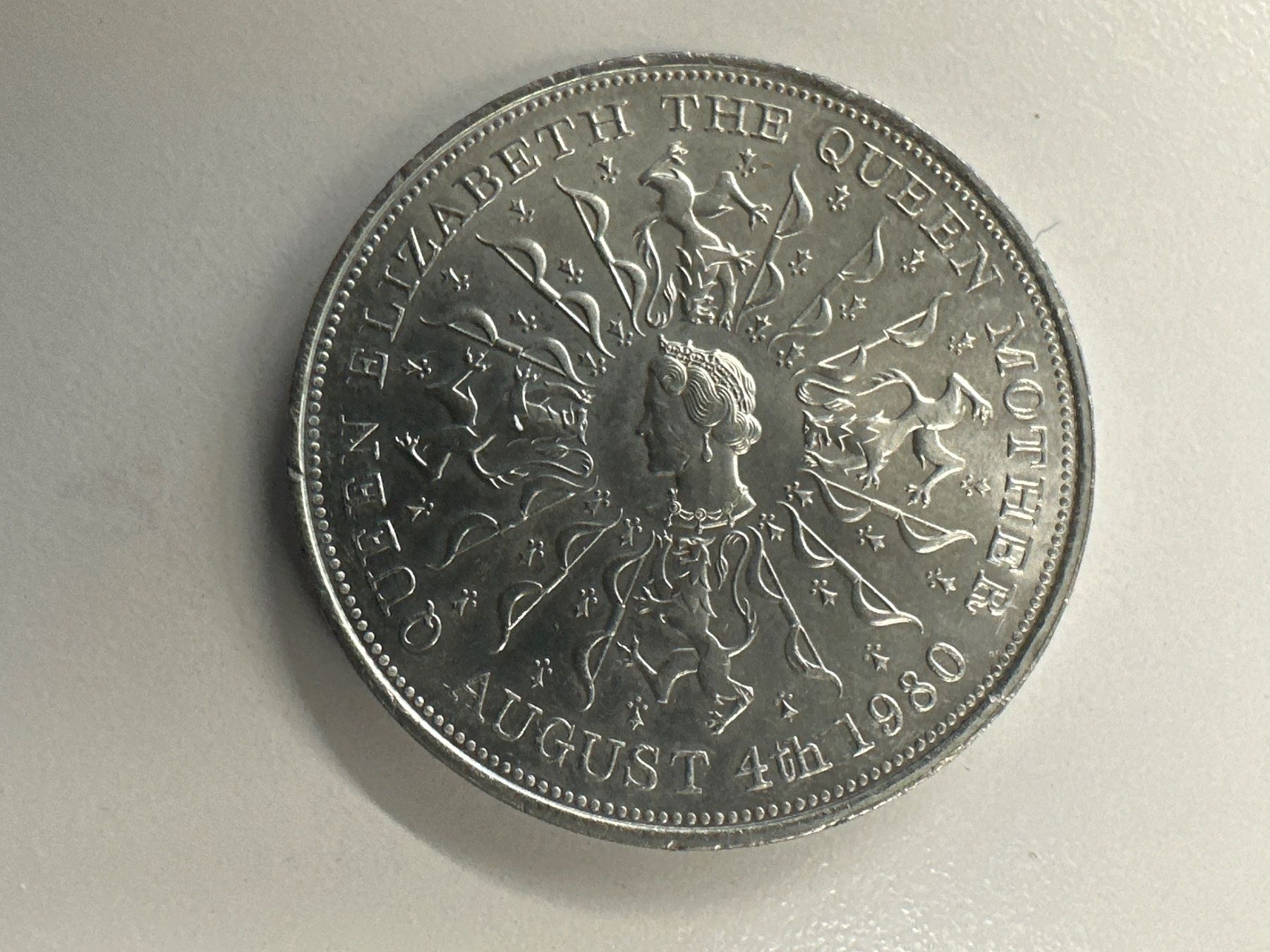 Tutti le monete: 3x1 Crown, 1x5 Schilling England – Usato da Herisau venduto da herau 3