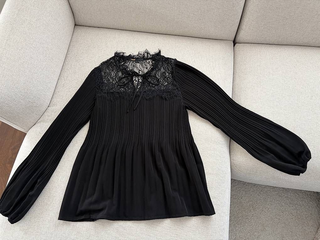Maje Camicette: Maje Bluse mit Spitze Gr. 2 (EU 36) – Usato da Lachen SZ venduto da dar_hjg9 1