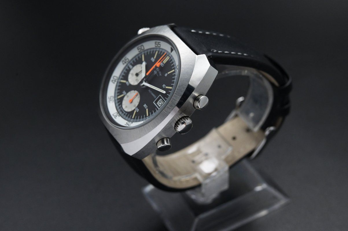 Rotary Orologi: Rotary 43mm Super Compressor chronograph, cal. Lemania 1341 – Usato da Eschert venduto da Watchlegend 1