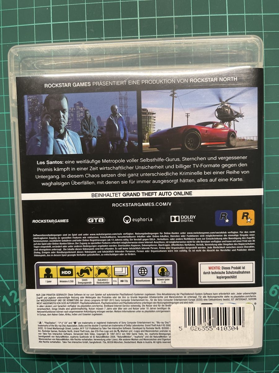 Sony Spiele: Grand Theft Auto V PS3  – Gebraucht aus Killwangen von cherubim13 1