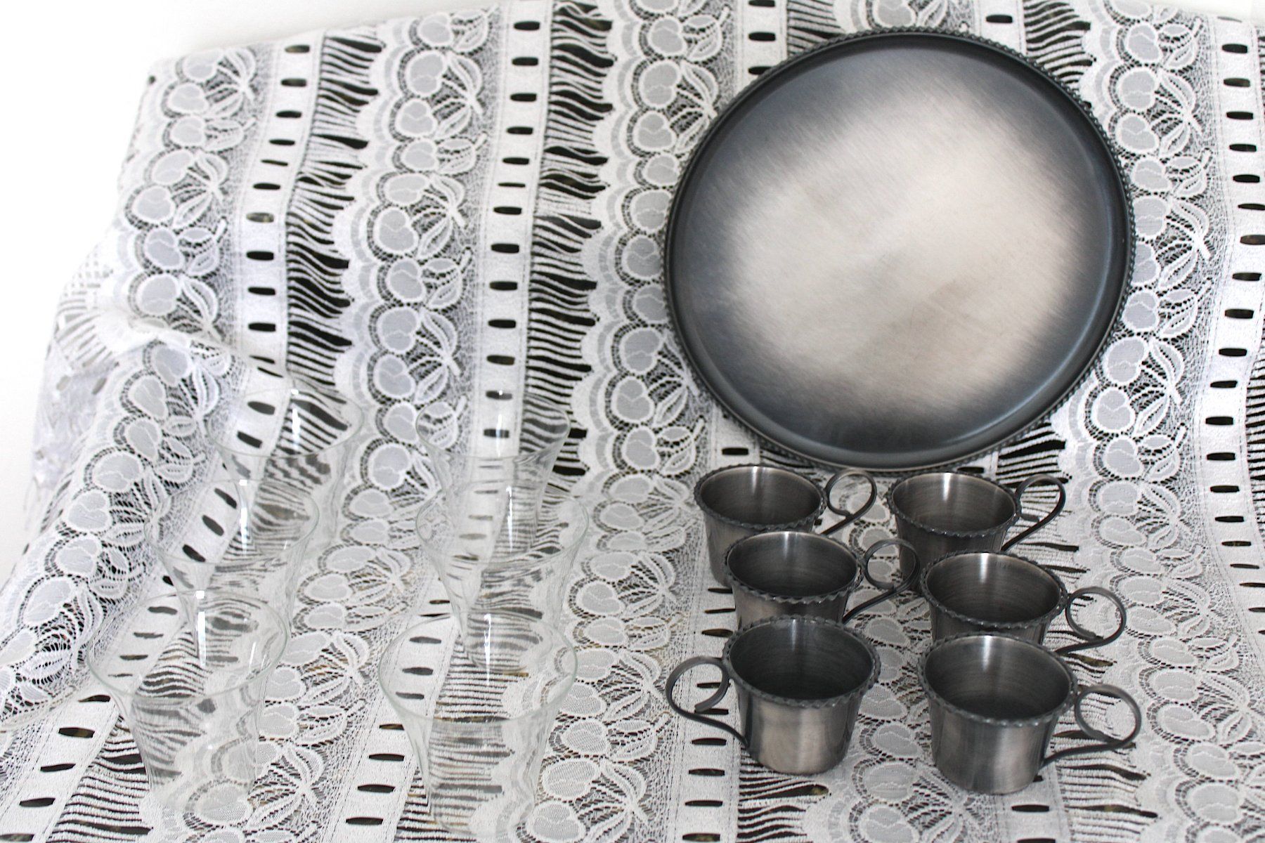 Set di piatti: 13-teilige Teeservice, ev. Zinn – Usato da Locarno venduto da fripui 4