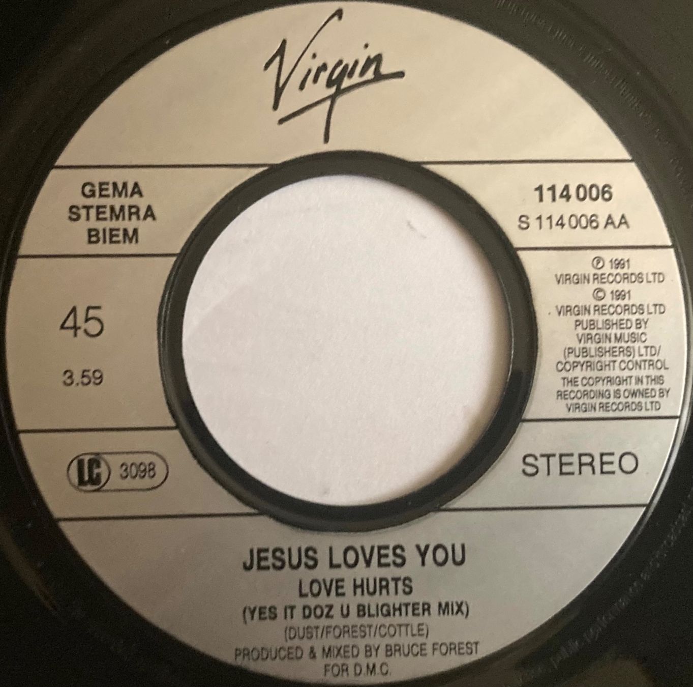 Dischi in vinile: JESUS LOVES YOU - BOW DOWN MISTER – Usato da Poliez-Pittet venduto da Newtown-Records 2