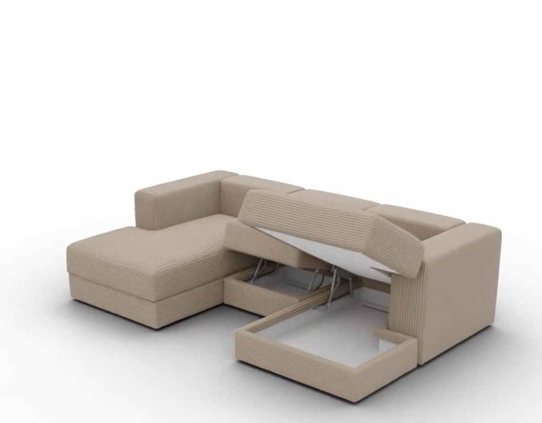 Ikea Sofas: Ecksofa beige mit Stauraum 2 Jahre alt – D'occasion à Blauen par Casi7 6