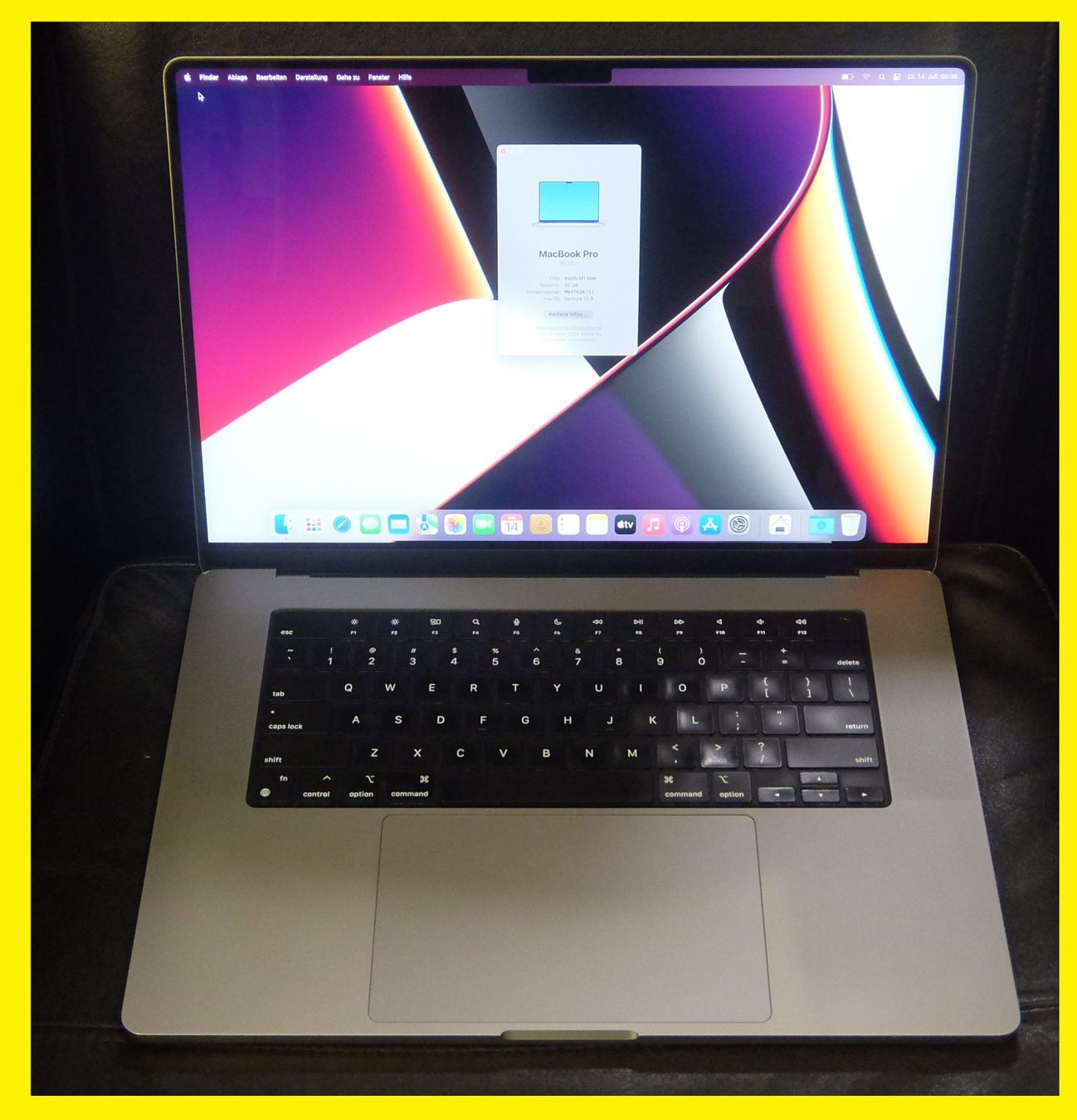Apple Portables: MacBookPro 16 M1 Max,10-CPU,32-GPU,32GB/4TB SSD – D'occasion à Basel par Elektronik_Markt