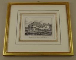 TURBENTHAL GASTHOF Z. BÄREN LITHOGRAPHIE