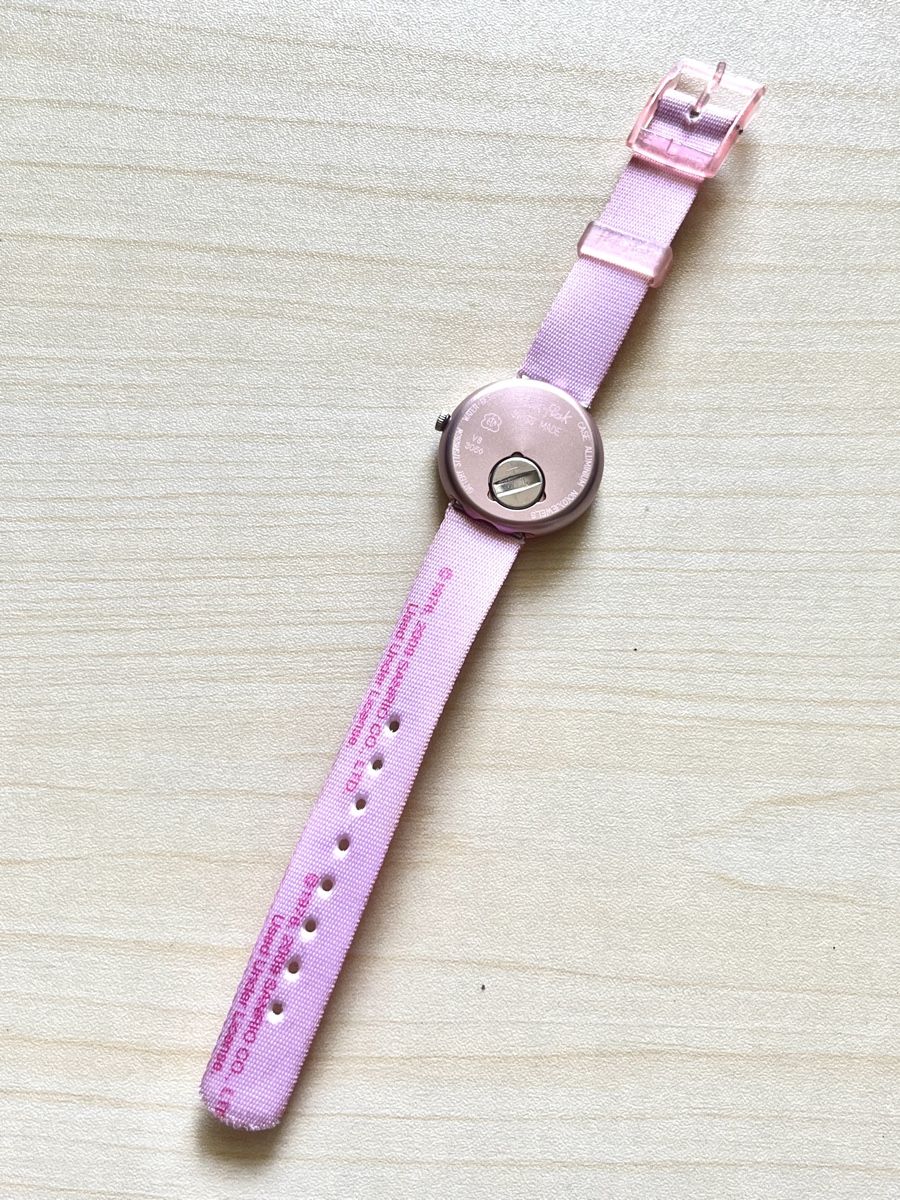 Flik Flak Orologi:  Hello Kitty Flikflak Uhr Armband Stoff  – Usato da Grenchen venduto da chththl 6