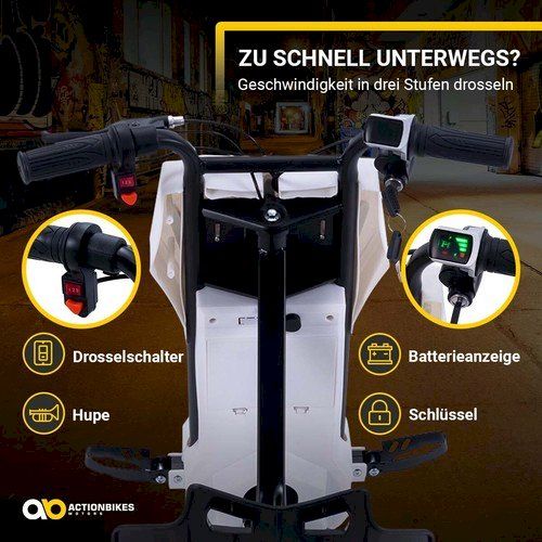 Veicoli per bambini: Elektro-Drift-Trike Weiss – Nuovo e nell'imballaggio originale da Bottighofen venduto da zaap 4