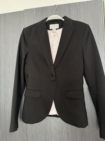 Schwarzer H&M Blazer Gr. 36, Top Zustand! Frühling Büro Eleg
