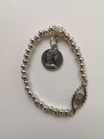 🤩SILBER ARMBAND MIT AUGE & AMULET NEU