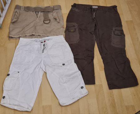 shorts und 3/4 hose und miniJupe cargoshorts Sommer 👍