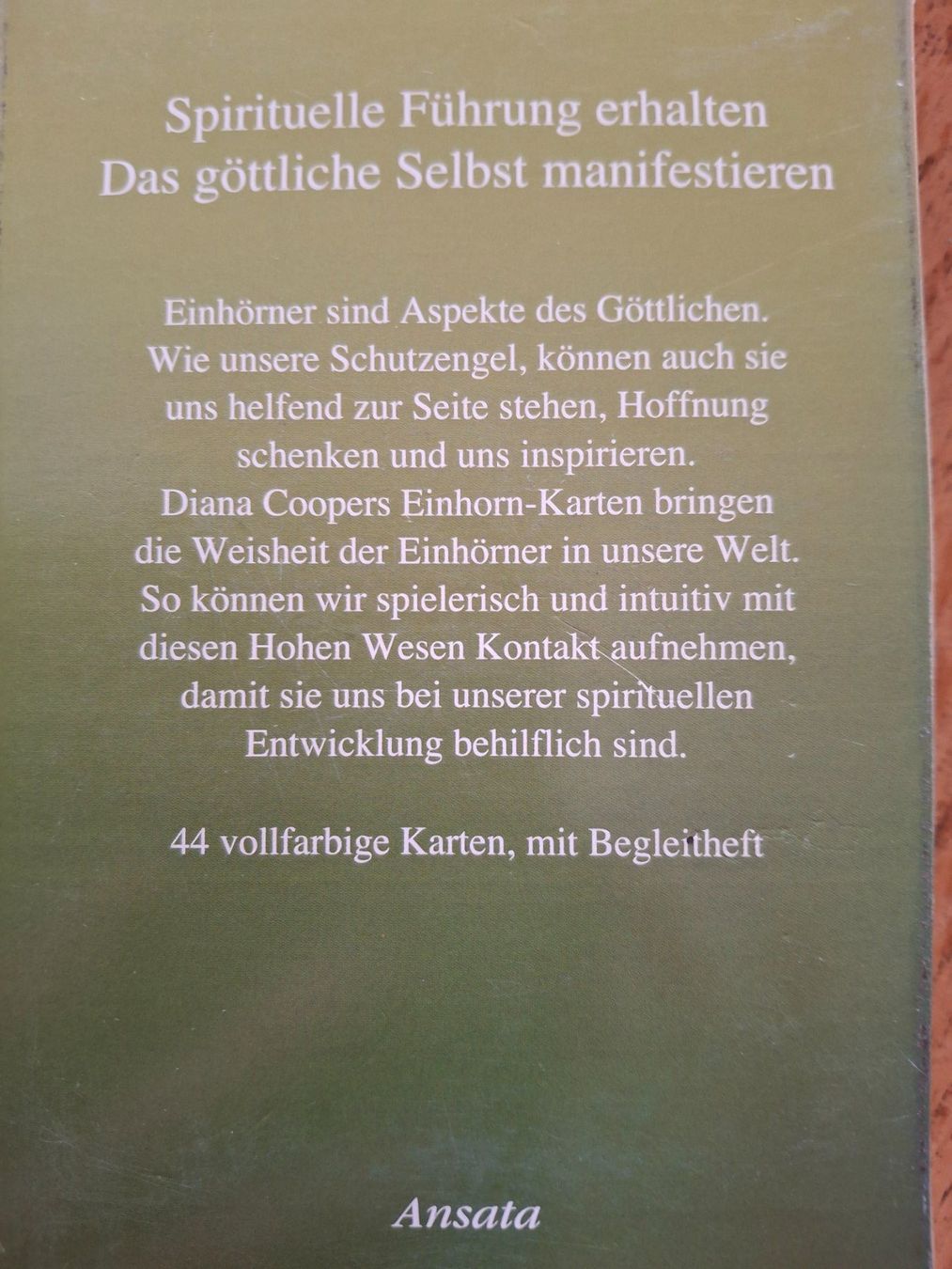 Cartoline: Einhorn Karten - Diana Cooper – Usato da Courlevon venduto da Eiscool 1