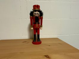 Nussknacker-Figur, Holz, rot, ca. 32cm, Weihnachten Deko