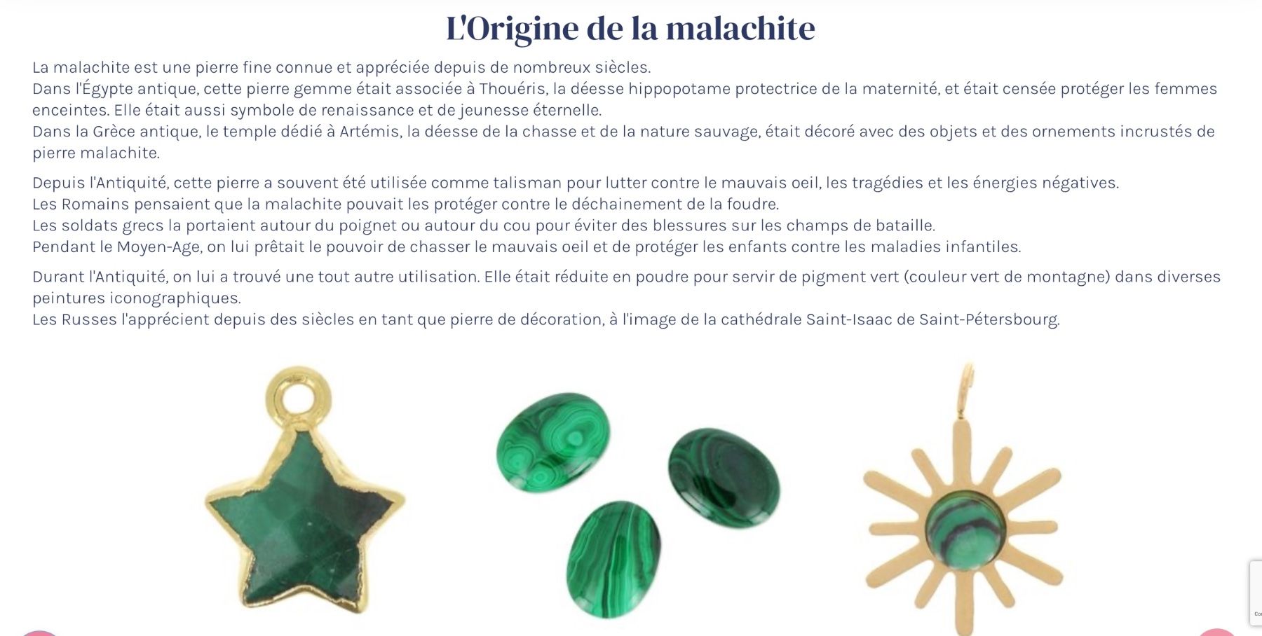 Spille & Fermagli: Sublime broche avec véritable pierre verte MALACHITE – Nuovo (secondo la descrizione) da Genève venduto da Mazelyne 6