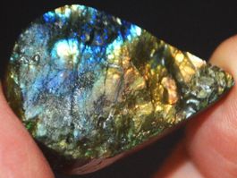 Cabochon L-1917 – Druzy Labradorit – 33x22mm