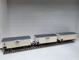 Piko FS /DSBGüterwagen Cinzano/Martini HO (3 Stück)