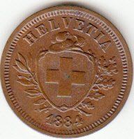 1 Rappen 1884 unz