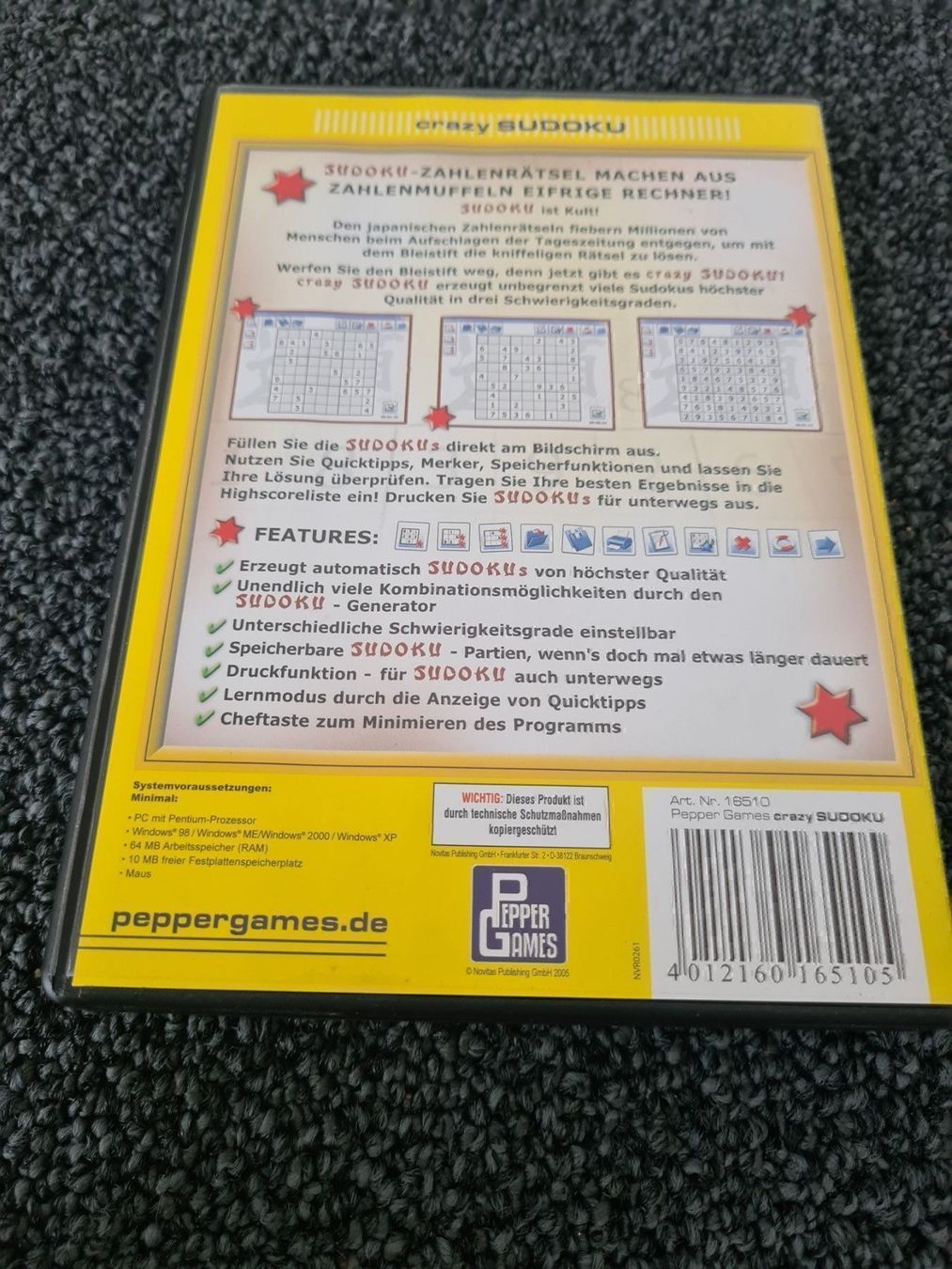 Giochi: CRAZY SUDOKU PC – Usato da Ruswil venduto da jan_bxl5 1