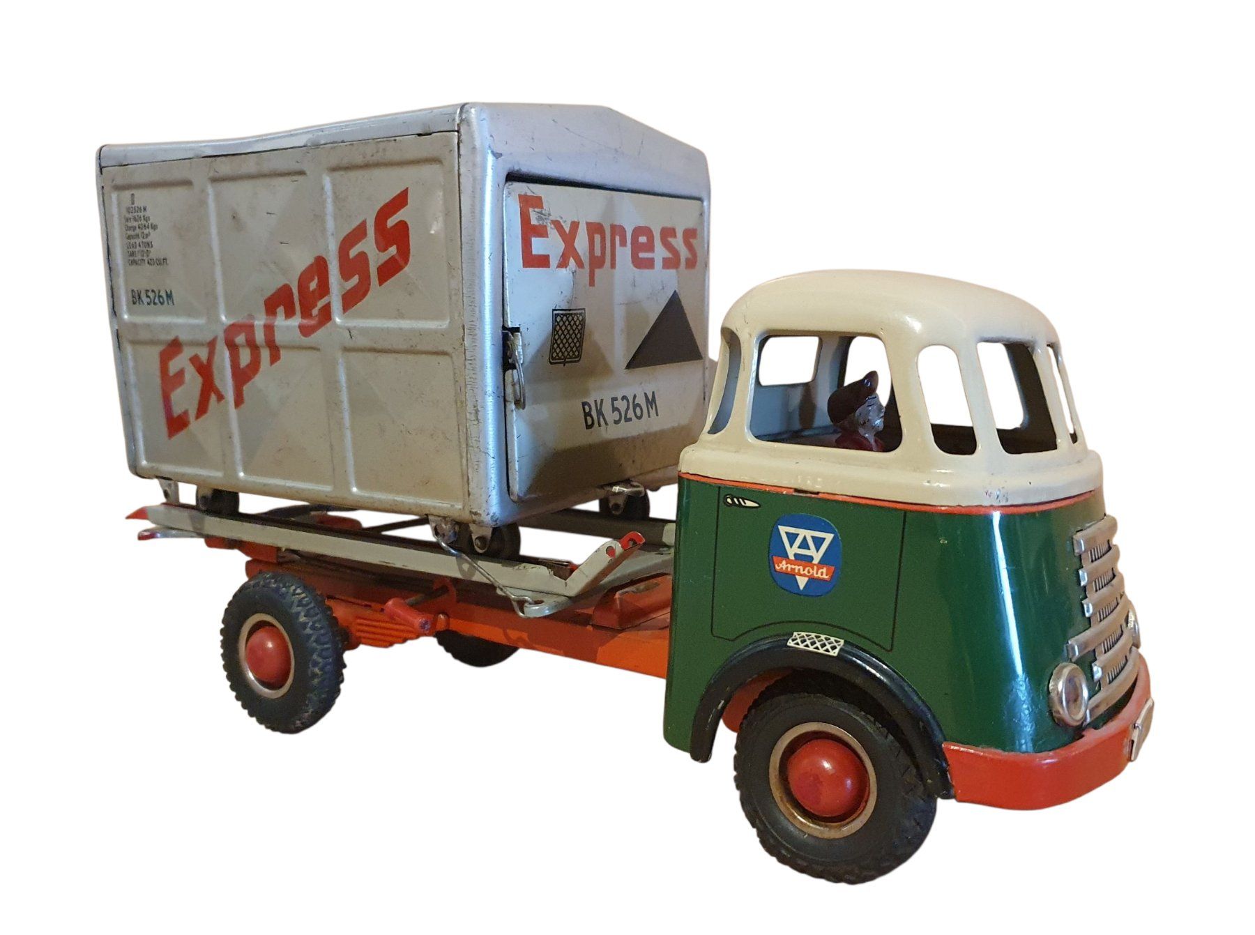 Arnold Giocattoli: Arnold Lastwagen mit Container – Usato da Flawil venduto da RoverVitesse 4