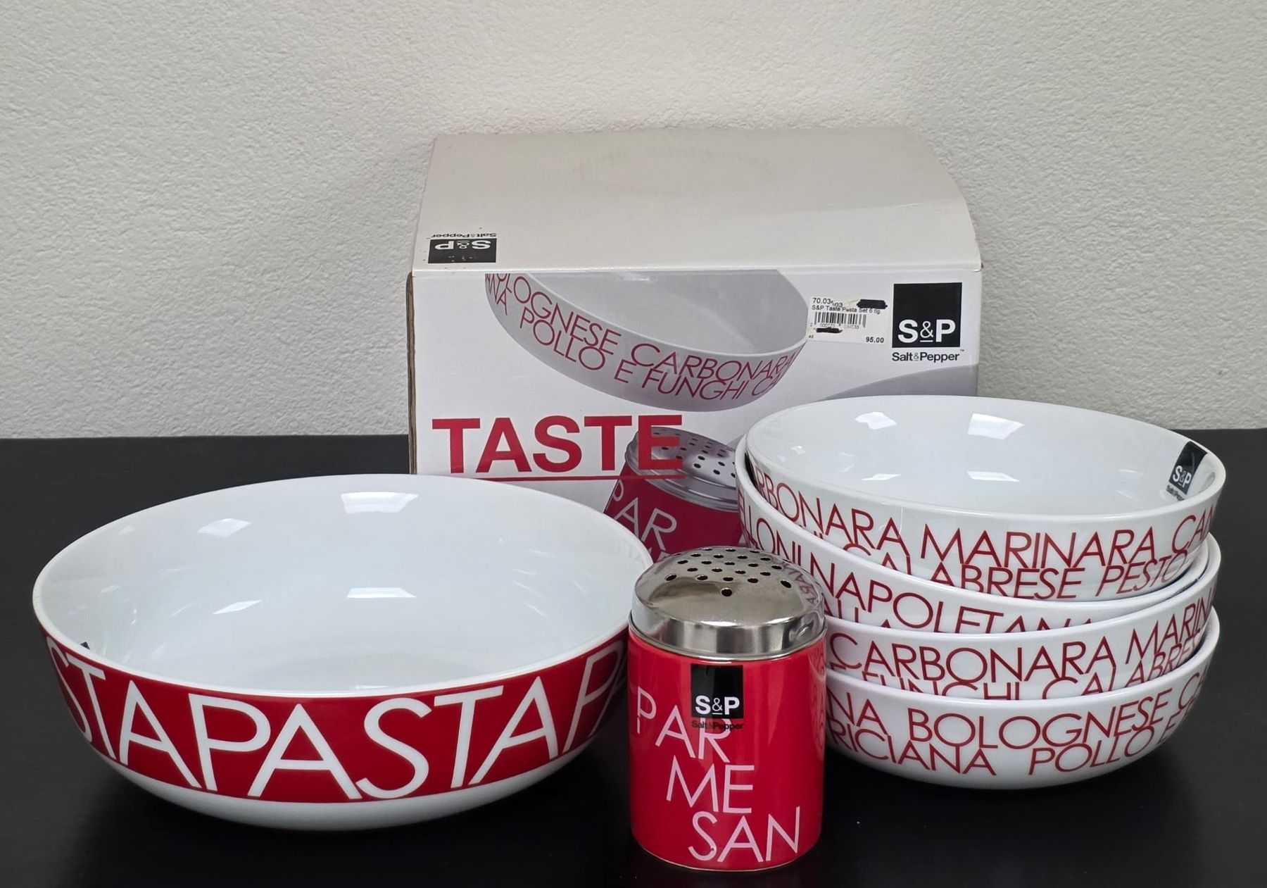Geschirrsets: S&P Pasta-Set neu im Karton – Neu (gemäss Beschreibung) aus Rheinsulz von Dred