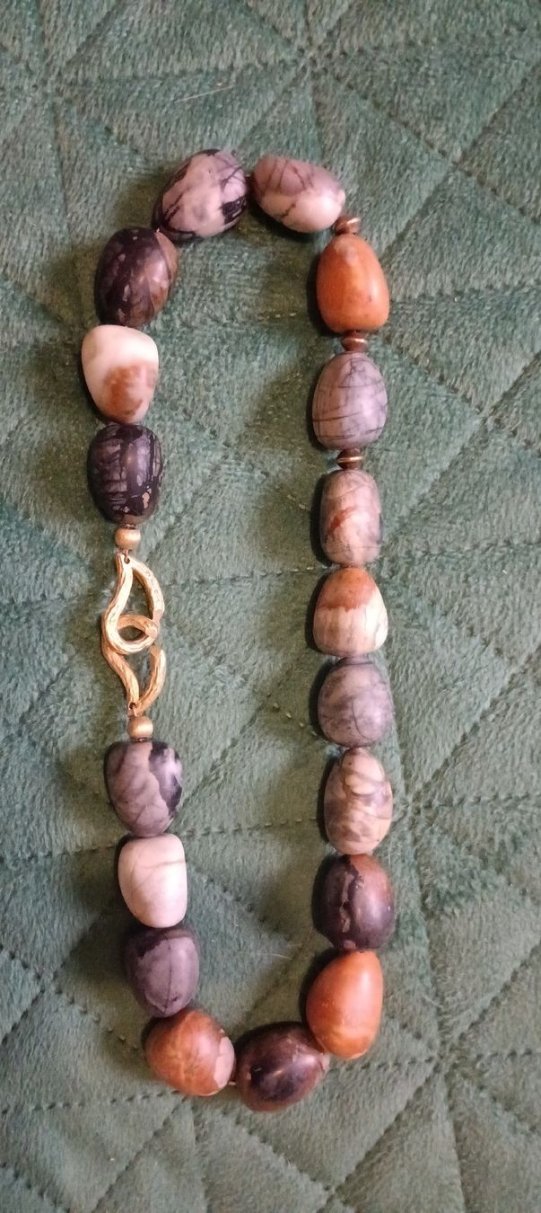 Catenine: Collier en jaspe Picasso, modèle unique. – Nuovo (secondo la descrizione) da Môtiers NE venduto da ldu_6htd