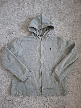 Sweat zippé à capuche Polo Ralph Lauren gris XL/TG 18-20
