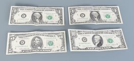 Dollar Noten aus den 1980er Jahren