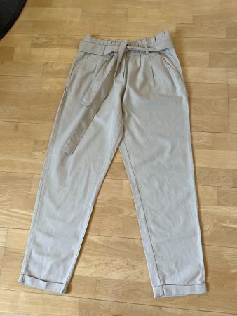 MANOR Damen Hose, 55% Leinen, Gr. 36, Beige