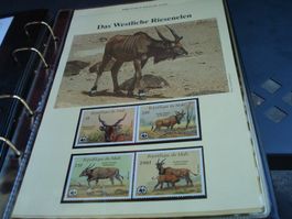 "Riesenelen", Mali 1986, Satz Lose **, FDC + Maximk