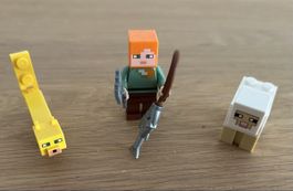 Lego Minecraft Alex, Ozelot & Schaf Figuren