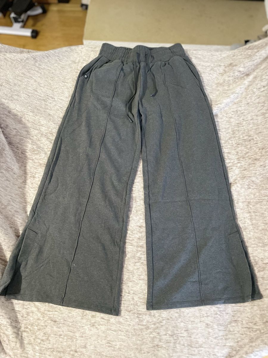 Hosen: Popflex graue Stoffhose/Jogginghose mit breiten Bund – Neu (gemäss Beschreibung) aus Rheineck von cha_p9qy