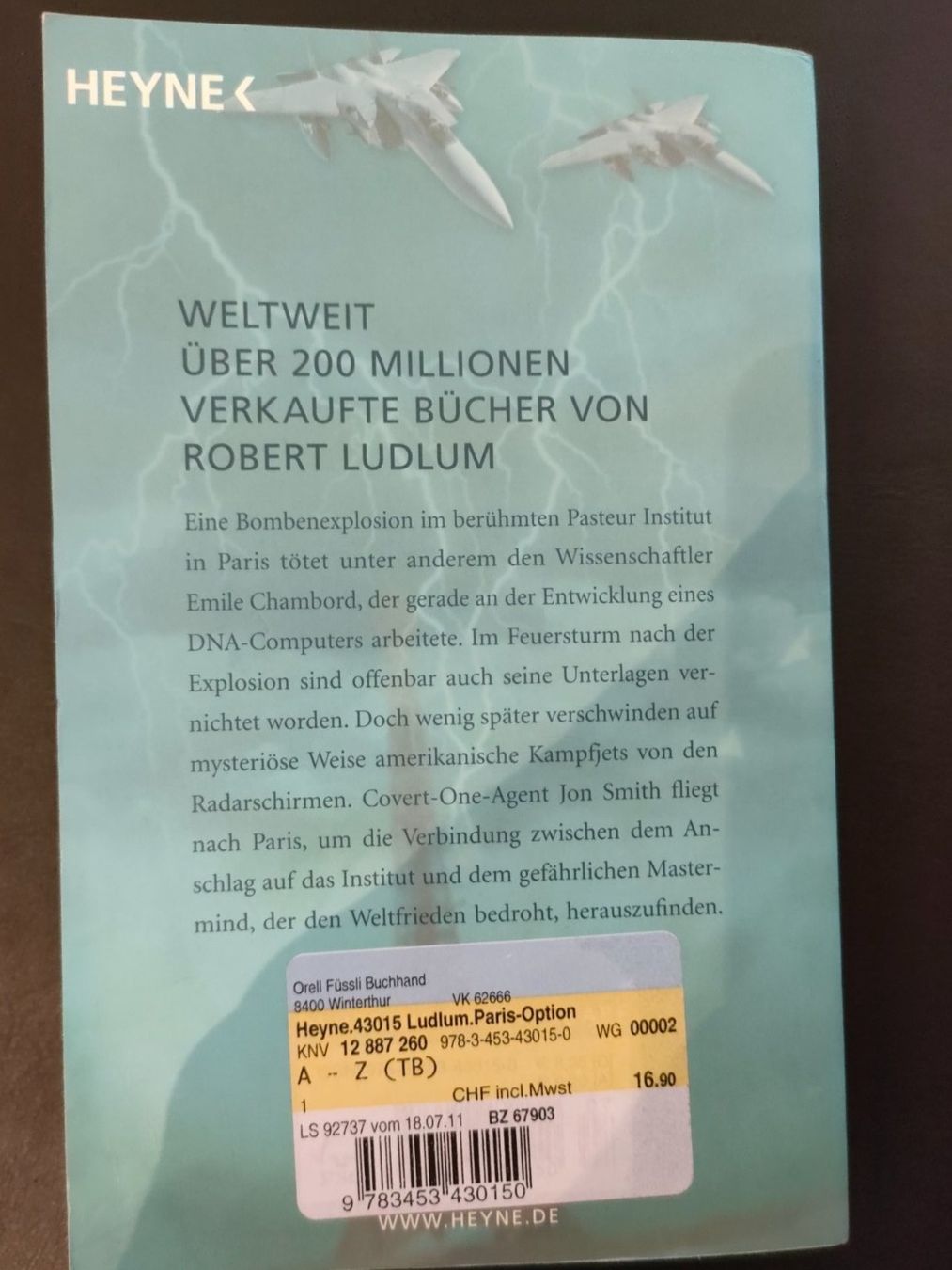 Libri: Buch - Robert Ludlum - die Paris Option – Usato da Wiesendangen venduto da s_er 1