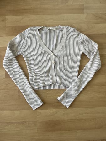Pull&Bear Strickjacke, beige, Gr. S