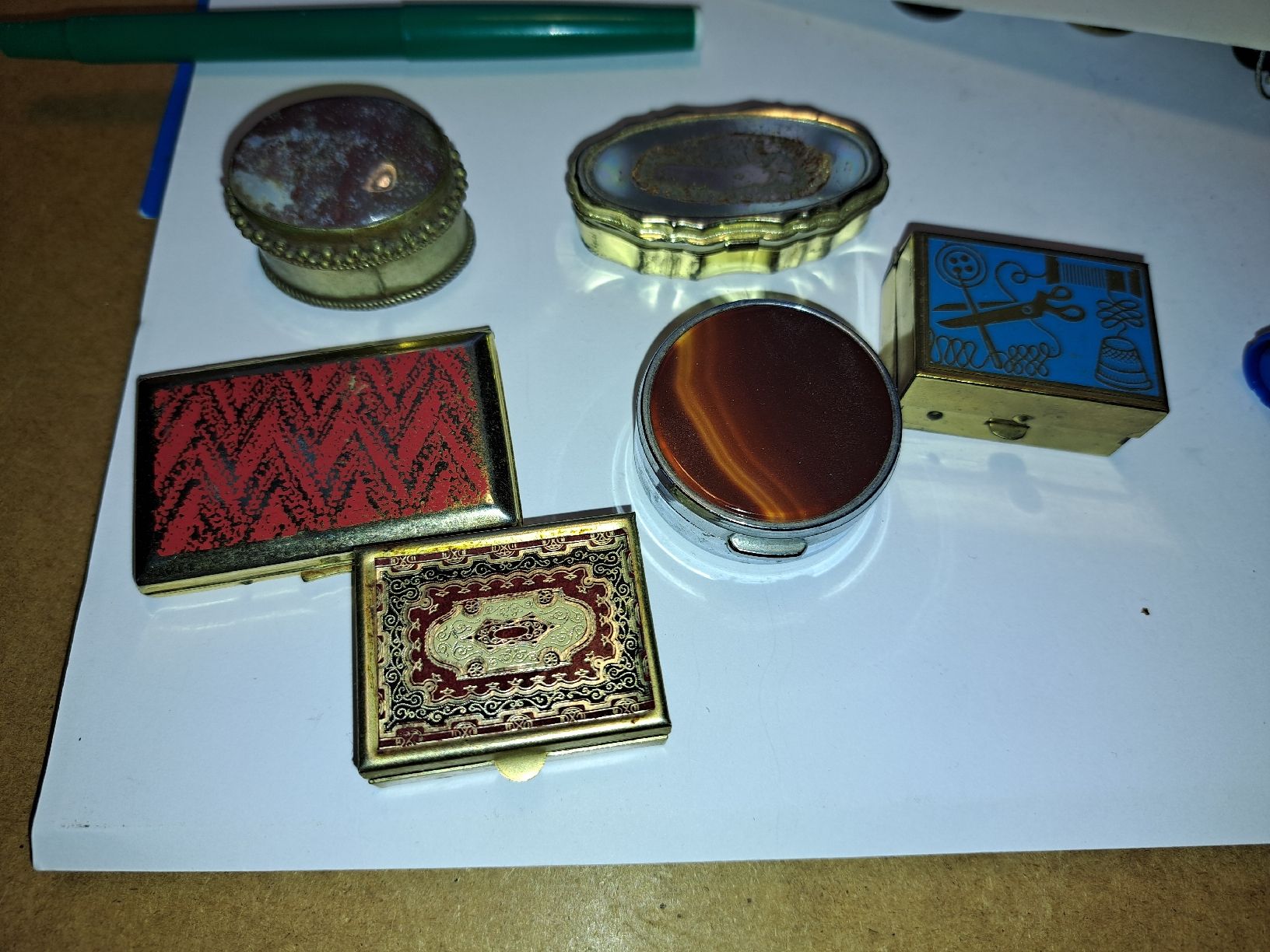 Barattoli: Diverse Vintage Schmuckdosen-Sammlung,  – Usato da Kölliken venduto da Upcycling-by-Mc-TAM