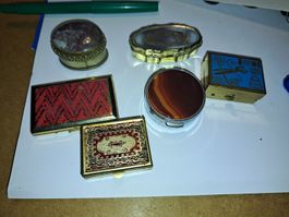 Diverse Vintage Schmuckdosen-Sammlung, 
