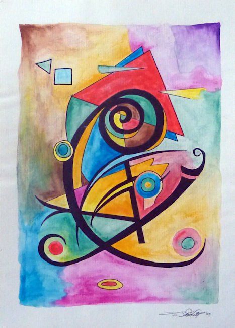 Dipinti: Original-Aquarell "Poesie" – Usato da Dietikon venduto da immortal-stars