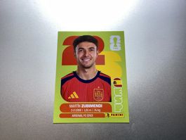 Panini Sticker FIFA World Cup 2026 Martin Zubimendi ESP 9