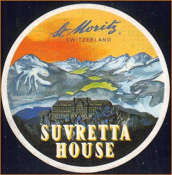 um 1930: Hôtel SUVRETTA HOUSE - St.Moritz - rare Vignette ! | Kaufen ...