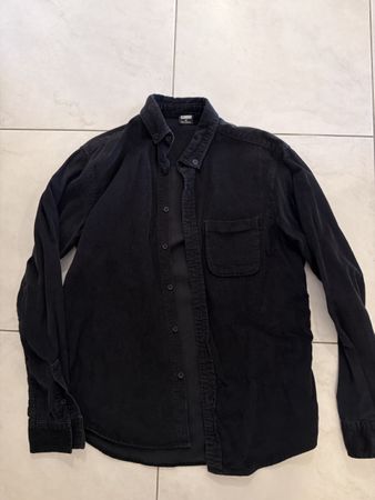 Hemd Urban Classics Cord schwarz Grösse M gebrauchter Zustan