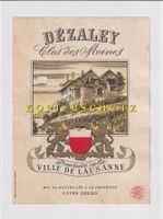 Etikette für Wein - Dézaley "Clos des Moines" /bd