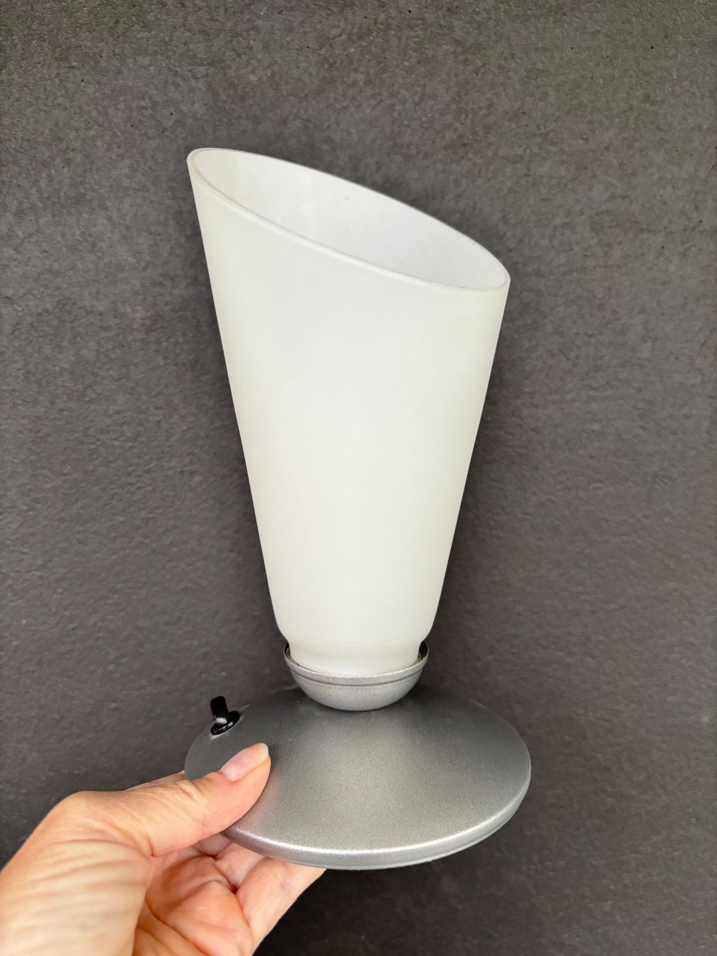 Lampade: Vintage glass table lamp – Usato da Steinhausen venduto da ChromeVintage 8