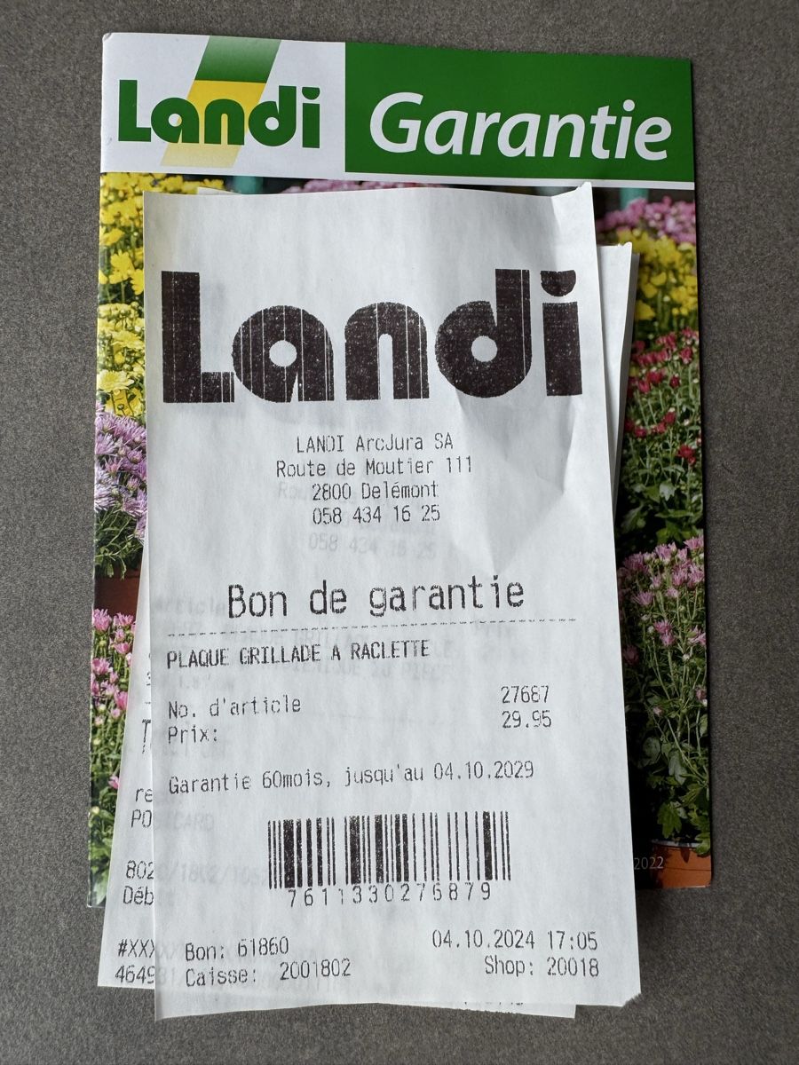 Elettrodomestici da cucina: Prima Vista plaque grillade à raclette – Nuovo e nell'imballaggio originale da Vicques venduto da JU_2824 1